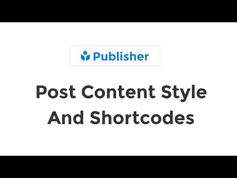 Format Post Content Style - WYSIWYG TinyMCE