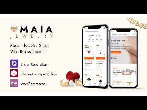 Maia - тема WordPress для создания Интернет-магазина ювелирных изделий. Обзор на русском