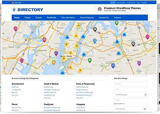 Directory – каталог организаций и продажа недвижимости