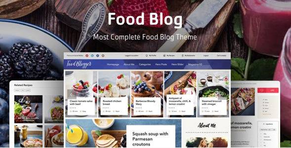 Food Blog - личный блог с рецептами