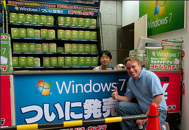 Линус Торвальдс рекомендует Windows7