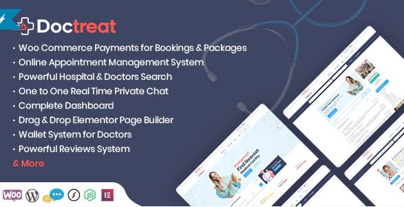Doctreat — тема WordPress для создания каталога врачей и медицинских работников