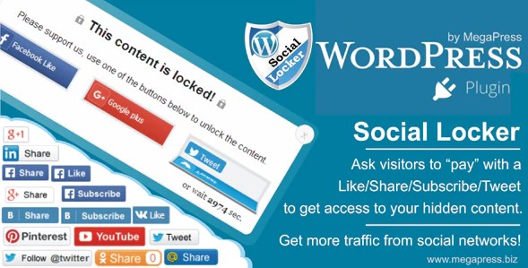 Social Locker for WordPress — лайкни статью и получи доступ к контенту