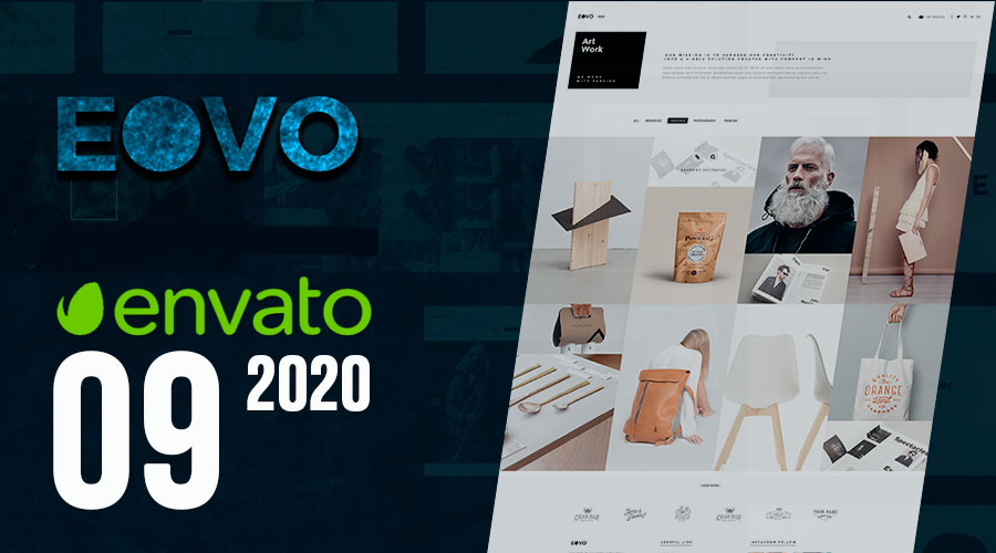 Скачиваем💾 бесплатно продукты Envato – Сентябрь 2020. EOVO – тема WordPress для сайта портфолио